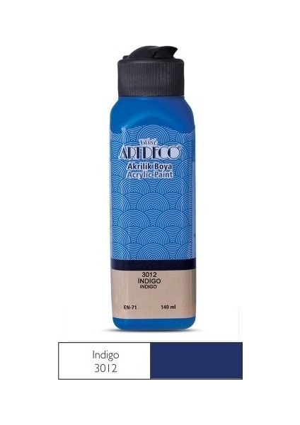 Indigo Yeni Formül Akrilik Boya 140 ml
