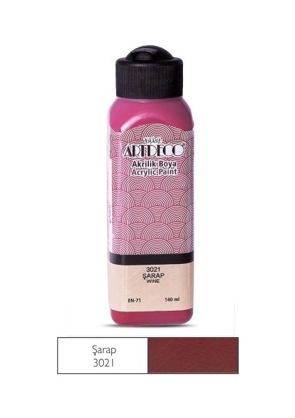Şarap Yeni Formül Akrilik Boya 140 ml