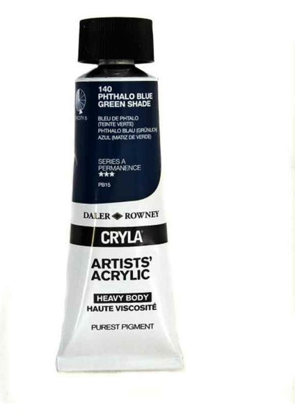 Cryla Heavy Body Artists' Akrilik Boya 75ML N:140 Phthalo Blue Green Shade