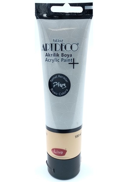 Plus Akrilik Boya 100ML Tüp Gri 498