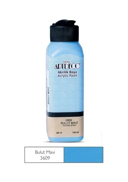 Bulut Mavi Yeni Formül Akrilik Boya 140 ml