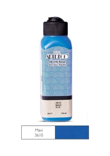 Mavi Yeni Formül Akrilik Boya 140 ml