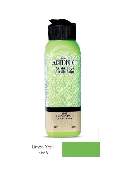 Limon Yeşili Yeni Formül Akrilik Boya 140 ml