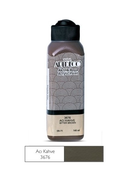 Acı Kahve Yeni Formül Akrilik Boya 140 ml