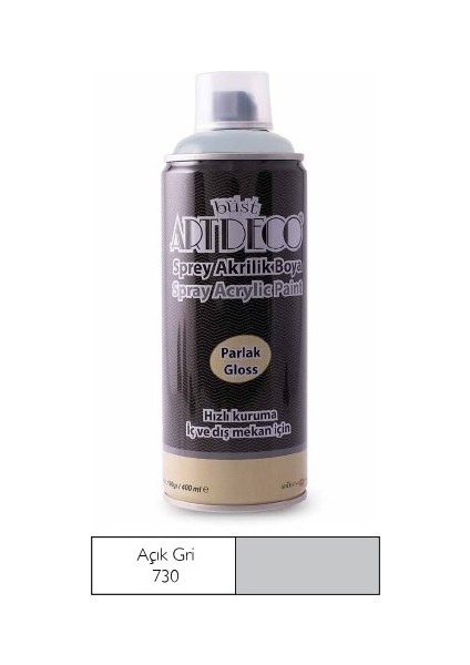Sprey Akrilik Boya Açık Gri 400ML