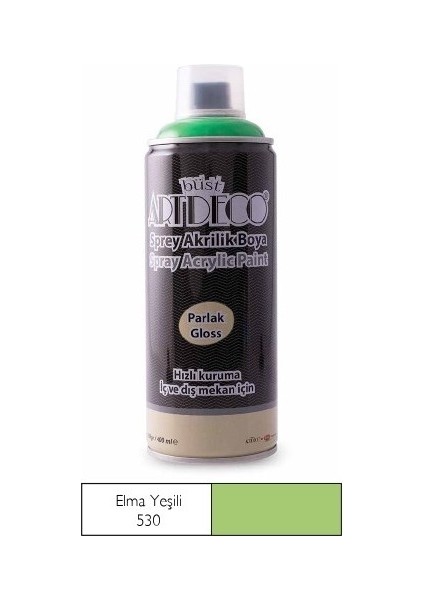 Sprey Akrilik Boya Elma Yeşil 400ML