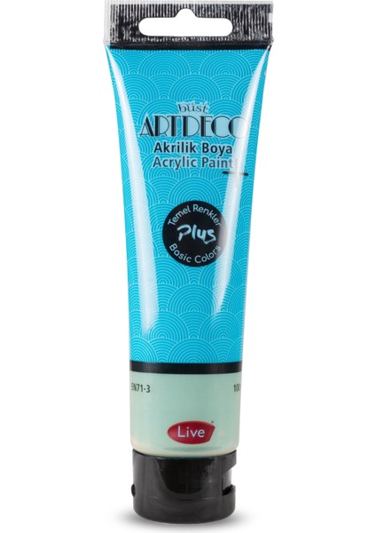 Plus Akrilik Boya 100ML Tüp Turkuaz 455