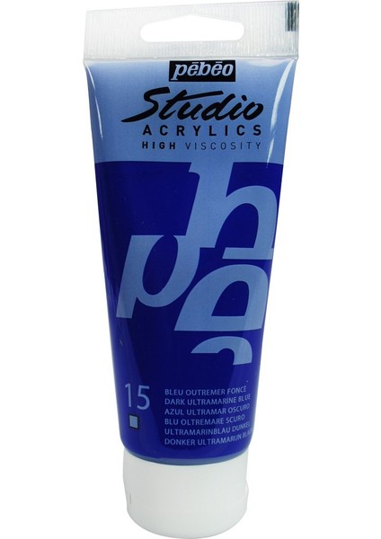 Studio Akrilik Boya - Dark Ultramarine Blue - 100ML - N:15