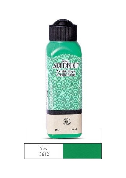 Yeşil Yeni Formül Akrilik Boya 140 ml