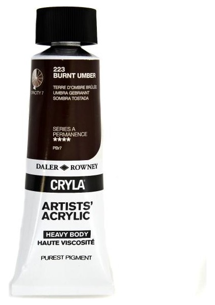 Cryla Akrilik Boya 75ML 223 Burnt Umber