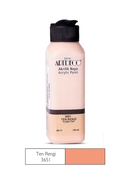 Ten Rengi Artdeco Yeni Formül Akrilik Boya 140 ml