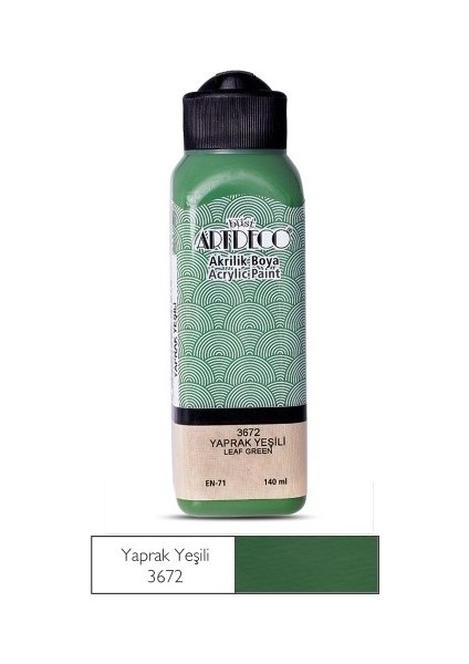 Yaprak Yeşili Yeni Formül Akrilik Boya 140 ml