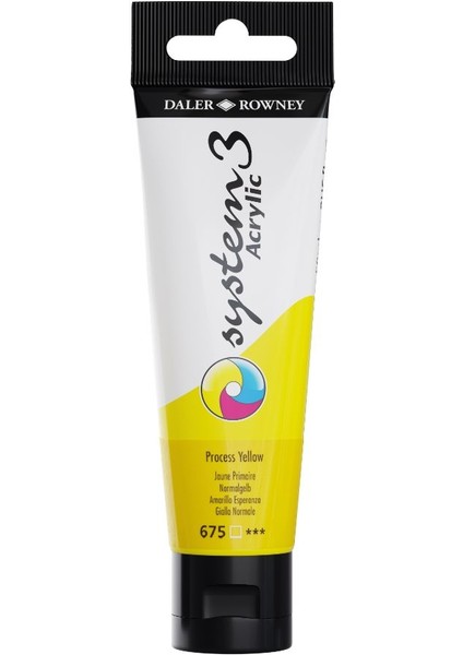 System 3 Akrilik Boya 150ML 675 Process Yellow