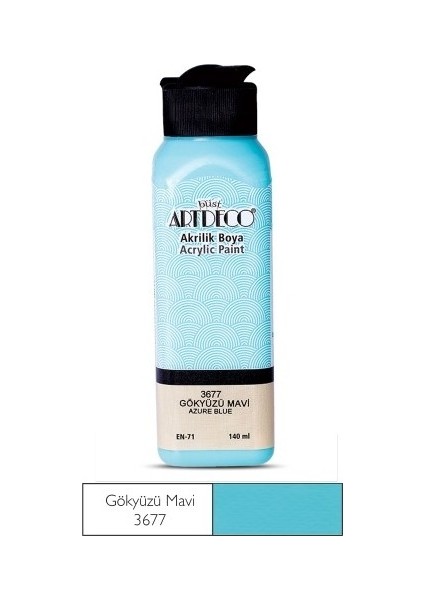 Gökyüzü Mavi Yeni Formül Akrilik Boya 140 ml