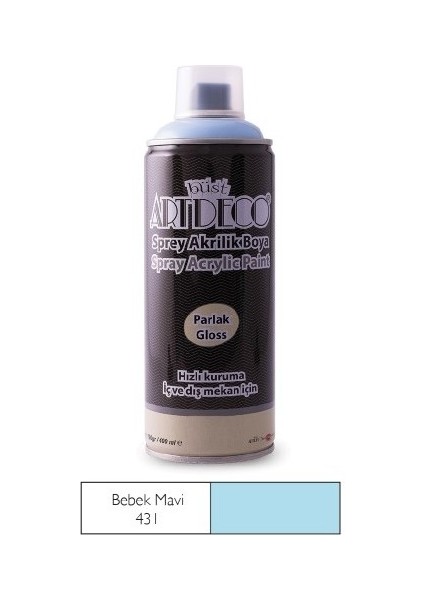Sprey Akrilik Boya Bebek Mavi 400ML