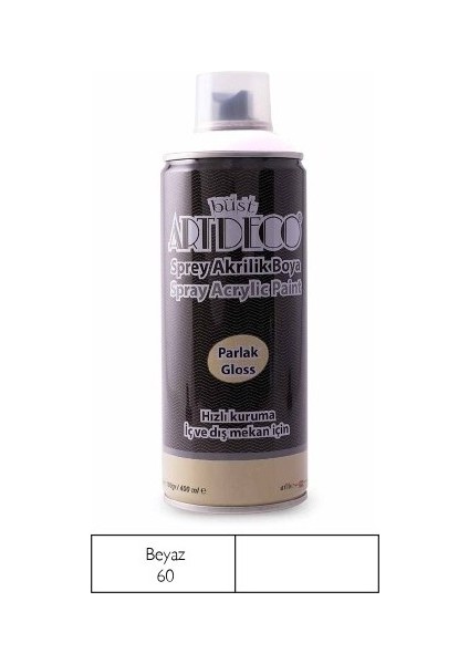 Sprey Akrilik Boya Beyaz 400ML