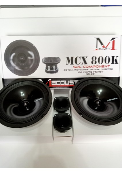 Spl Component MCX-800K - 20CM Midrange + 8cm Tweeter