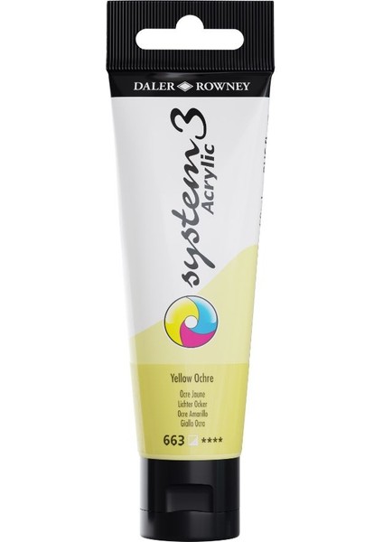 System 3 Akrilik Boya 150ML 663 Yellow Ochre