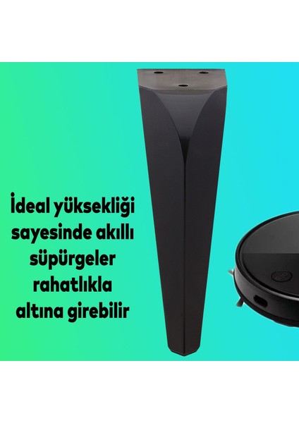 Lüks Mobilya Kanepe Sehpa Tv Ünitesi Koltuk Ayağı 15 cm Siyah Baza Ayak fiyatları