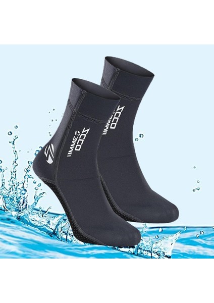 Neopren Dalış Wetsuit Sörf Şnorkelli Çoraplar Gri S (Yurt Dışından)