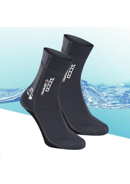 Neopren Dalış Wetsuit Sörf Şnorkelli Çoraplar Gri S (Yurt Dışından)