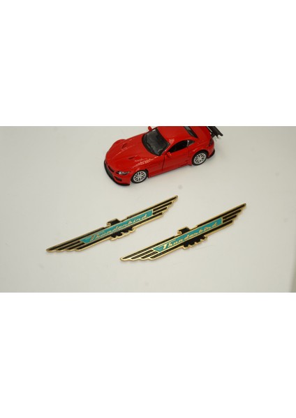 Ford Thunderbird Yeni Nesil Çamurluk Yanı 3m 3D Krom Metal Logo Amblem Seti fiyatları