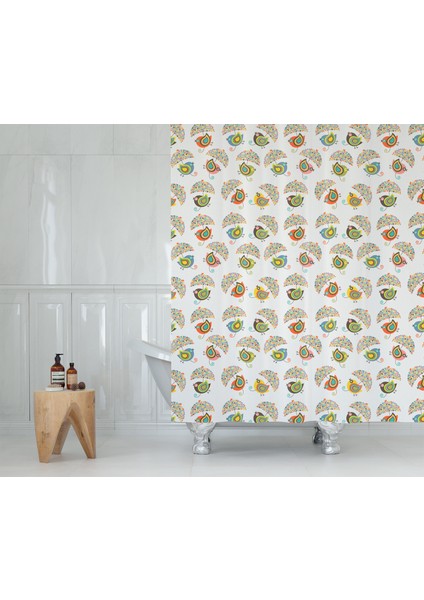 Duş Perdesi Seti, 12 Adet C Halkalı Banyo Perdesi-Banyo Duş Perdeleri-Banyo Aksesuarları modelleri