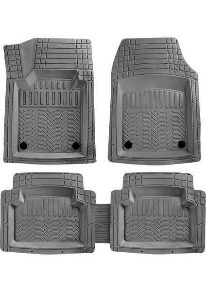 Plus Oto Renault Laguna 2 Uyumlu Maximum Serisi 4d Havuzlu Gri Oto Paspas 5'li Takım Set