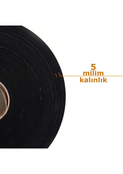 Kapı Pencere Bandı Yapışkan Sünger 5 Milim Kalınlık 40 Milim Genişlik 10 Metre Uzunluk / Eva-5*40