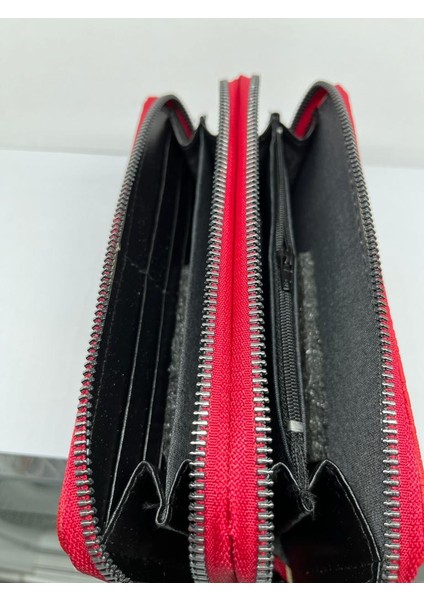 Bin Hediye Bayan Cüzdanı 2 Fermuarlı Kırmızı Renk 605356 fiyatları