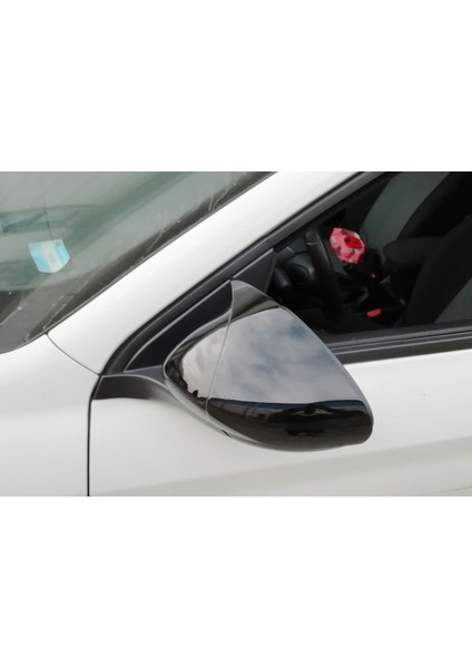 Oto Çizgi Fiat Egea Yarasa Ayna Kapağı Batman Piano Black Parlak Siyah modelleri