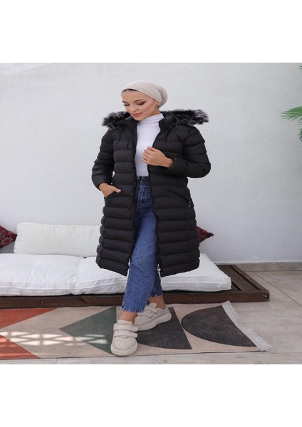 Kmkkombin Bayan Uzun Spor Şişme Mont fırsatları