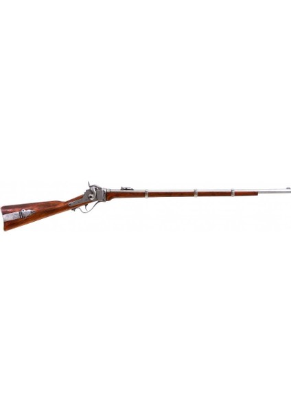 1859 Usa Sharps Rifle 1/1 Ölçek Reprodüksiyon Koleksiyon Obje 125CM