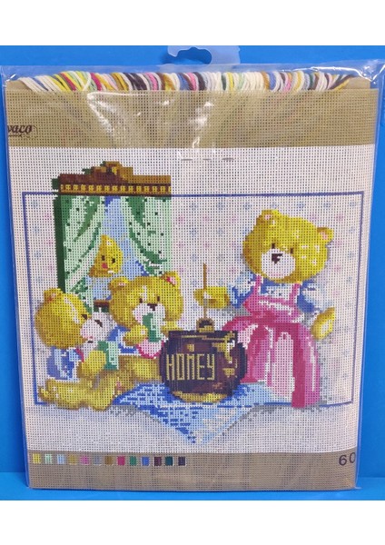 6051 Goblen Yün Işleme Kiti Etamin Pano Tablo