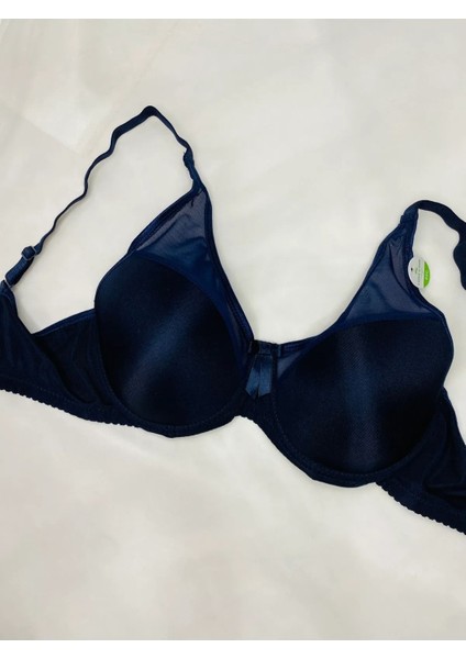 Kadın Büyük Beden C Cup Tül Detaylı Toparlayıcı Sütyen