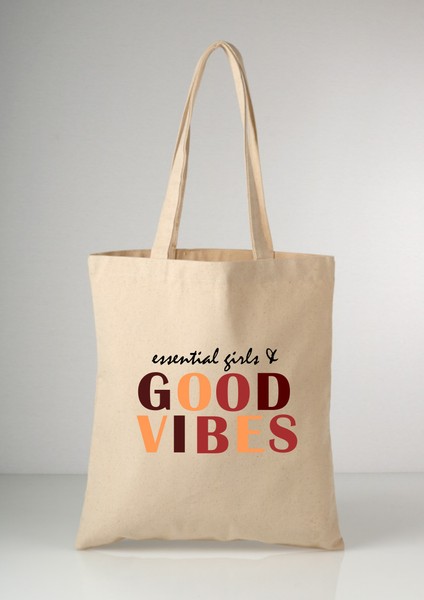 Good Vibes Tote Bez Çanta