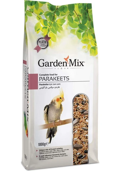 Garden Mix  Platin Cennet Sultan Papağani Paraket Yemi 1 kg x 5 Adet