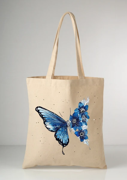 Butterfly Kelebek Tote Bez Çanta