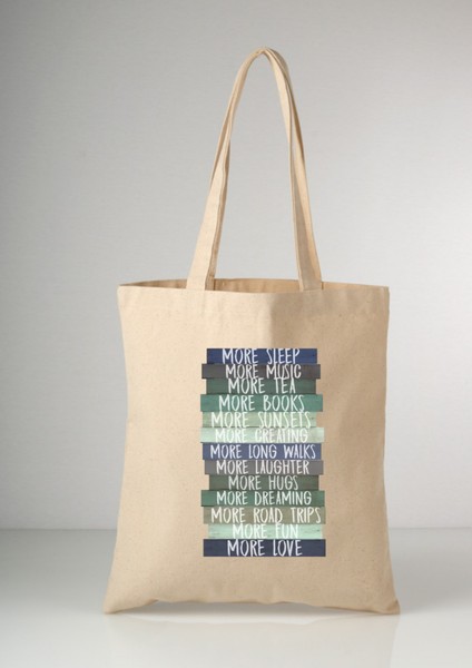 More Love, Sleep, Music Tote Bez Çanta