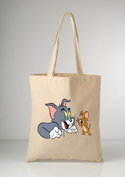 Tom ve Jerry Tote Bez Çanta