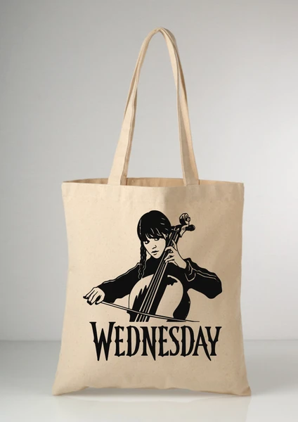 Wednesday Addams Family Tote Bez Çanta