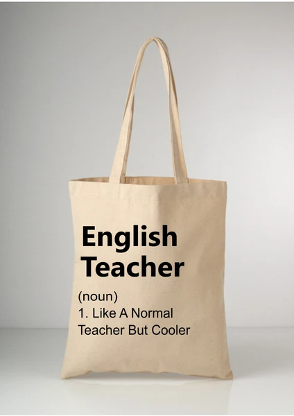 English Teacher Öğretmen Hediye Tote Bez Çanta