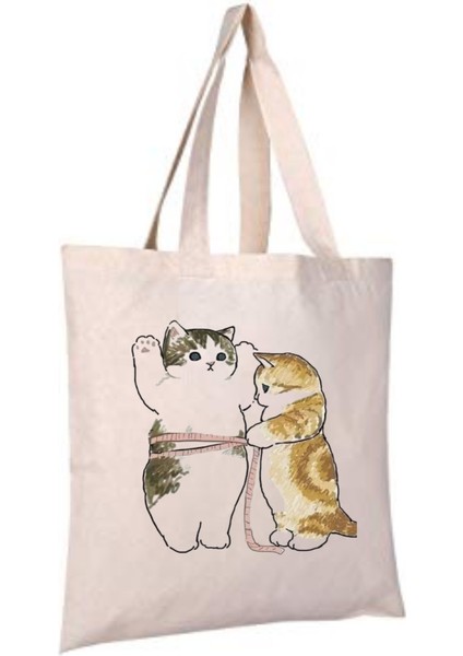 Kediler Cat Tote Bez Çanta fiyatları