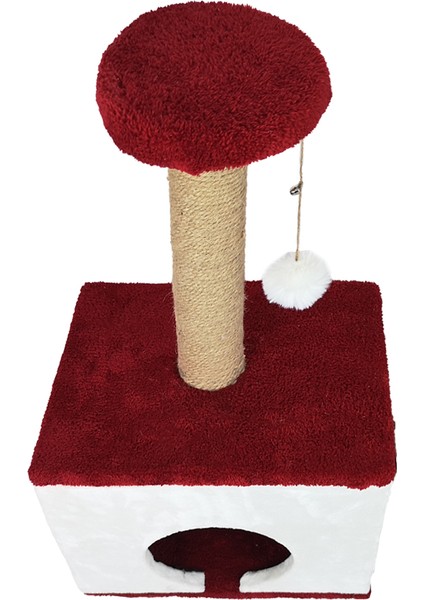 Kare Kedi Evi ve Tırmalama Platformu