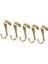 5 Li Kanca Gold Renk 7 cm Çelik Kanca 5 Li Mutfak Raf Kancası-Dekorasyonu 1