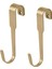 Hultarp 11 cm Gold Altın 2 Li Set Kanca Duvar Rayı Için 2 Adet Çelik Kanca Askı Pirinç Rengi 1