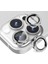 Apple iPhone 14 Pro-14 Pro Max 3D Metal Çerçeveli Kamera Lens Koruyucu 1