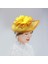 2x Mesh Fascinator Şapka Şapkası Kokteyl Çay Partisi Gelin Sarı Gri (Yurt Dışından) 5