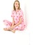 Yeni Inci Kalp Desen Kadın Pijama Takım BPJ1819 2