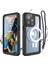 Iphone 13 Pro Uyumlu Kılıf 360 Derece Tam Kaplama Waterproff Su Geçirmez Magsefe Destekli Silikon Kapak Zırh Tank Casse Military 1-1 Arkası Şeffaf 1